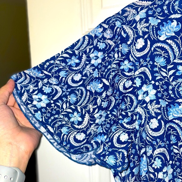 Blair NWT Medium Blue Floral Dress - Picture 5 of 5
